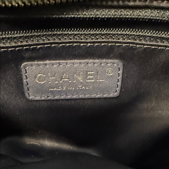 Chanel Navy Quilted Patter Accordion Shoulder Bag - Picture 3 of 16